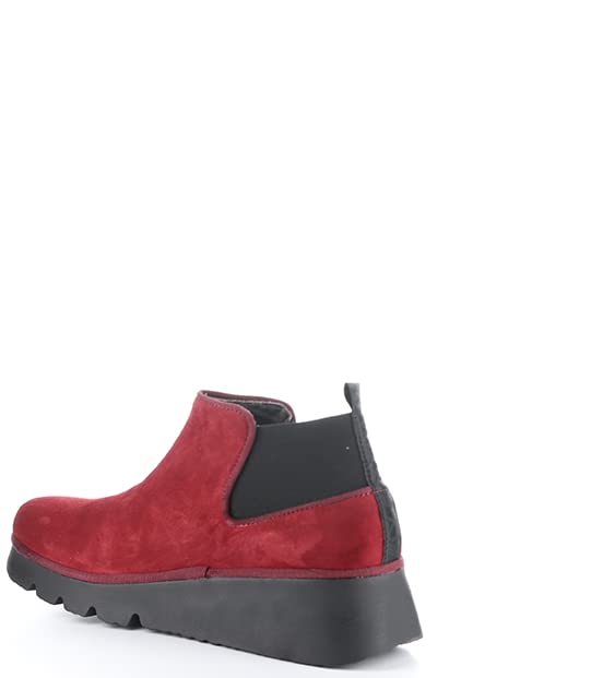 FLY London Boots, Botas Estilo Chelsea Mujer, Red, 41 EU