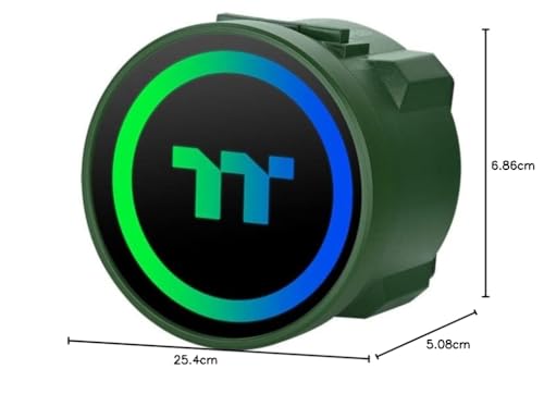 Thermaltake TOUGHLIQUID 240 ARGB Sync All-In-One Liquid Racing Green Watercooling | 5V addressable | silent 120mm PWM fan | for Intel and AMD sockets | LGA-1700 | green