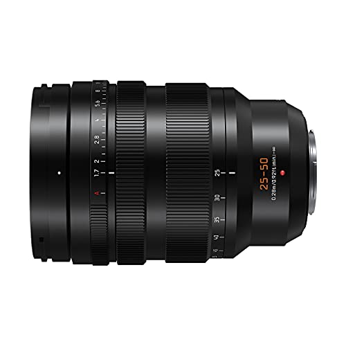 Panasonic Lumix H-X2550E Leica DG - Objetivo de Zoom (25-50 mm (KB: 50-100 mm), F1.7, protección contra el Polvo, protección contra Salpicaduras, protección contra el frío, Color Negro