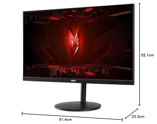 Acer Nitro XV1 XV271U M3 - Monitor Gaming 27" WQHD IPS 180 Hz (68,6 cm, 2560x1440, 16:9, 250 Nits, Tiempo de Respuesta 1ms VRB, AMD FreeSync Premium, HDMI 2.0/DP 1.2) Monitor PC Gaming, Color Negro