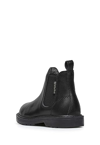 Naturino Botines chelsea de piel de becerro, Negro 32