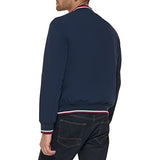 Tommy Hilfiger Chaqueta Bomber Ligera de Punto Acanalado Varsity, Midnight Soft Shell, XXXL para Hombre