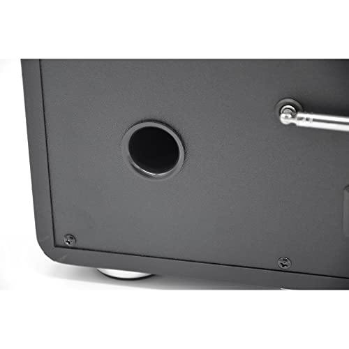 Roadstar IR-540D+BT/BK Microcadena Radio Internet Wi-Fi y Digital Dab+/ FM, Reproductor CD-MP3, Bluetooth, USB para Carga Rápida, AUX IN, Mando a Distancia, Conexión Auriculares, Negro