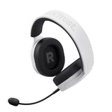 Trust Gaming GXT 491W Fayzo Cascos Gaming Inalámbricos Bluetooth + 2.4 GHz, 7.1 Sonido Envolvente, Batería de 22 Horas, Auriculares Inalámbricos RGB Over-Ear PC PS5 PS4 Switch - Blanco
