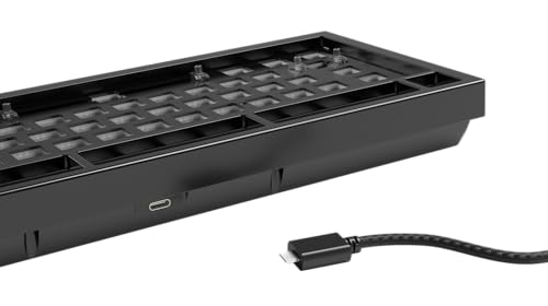 Glorious Gaming GMMK PRO 75% Barebones (solo carcasa) - Teclado gaming mecánico modular, TKL, carcasa de 1,5 kg, RGB, personalizable, switches de 5 pines, distribuciones internacional / ISO - Negro
