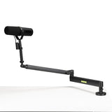 Shure by Gator Soporte premium de perfil bajo para micrófono de escritorio; totalmente ajustable para podcasts, streaming y configuraciones de home office (SH-BROADCAST2)
