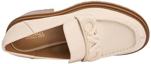 MICHAEL KORS Rocco Heeled Loafer, Moccasin Mujer, Lt Cream, 41 EU