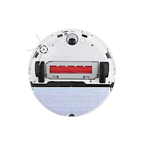 roborock S7 + Estación de Vaciado Automático, Aspiradora Robot Succión HyperForce Mopa Auto-Elevable Agua 300ml y Polvo 470ml, 5200mAh, Blanco, R100011