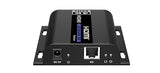 PremiumCord Extensor HDMI 4K hasta 120 m vía LAN, Over IP, Cat5/5E/6, UHD 4K 2160p 60Hz, Full HD 1080p, 4:4:4, HDMI 2.0, HDCP 2.2, Carcasa Robusta de Aluminio