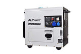 ITCPower - Generador eléctrico diésel monofásico e insonorizado con potencia máxima de 6000W, dispone de ATS - Especial apoyo solar, depósito de 28L. DG8000SE-LRS