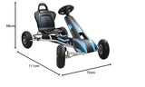 ROLLY TOYS (gokart in Silver/Blue, from Approx Years) 112036 Ferbedo AR8P Go-Kart en Plata/Azul, Desde Aprox. 5-11 años, Color, 111 x 72 x 66 cm