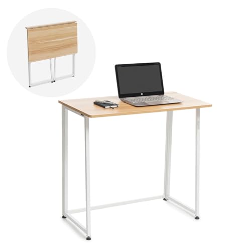 InnovaGoods® Escritorio Plegable Portátil, Mesa Escritorio Plegable se Adapta fácilmente a Diversos Espacios, Mesa Plegable Escritorio Ideal para teletrabajo, no Requiere Montaje. 80 x 75 x 45 cm