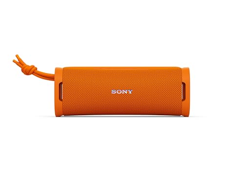 Sony ULT Field 1 Altavoz inalámbrico Bluetooth portátil con ULT Power Sound, Ultimate Deep Bass, IP67, Resistente a los Golpes, 12H de batería, Llamadas nítidas, Naranja