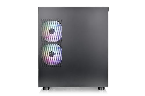 Thermaltake View 170 TG ARGB EATX - Caja de PC, Negra, 3 Ventiladores A- RGB de 120 mm incluidos; Compatible con radiador de hasta 280 mm; Panel Frontal y Lateral de Vidrio Templado; CA-1Z4-00M1WN-00