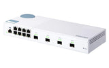 QNAP QSW-M408S QSW-M408S, 8 Port 1Gbps, 4 Port 10GbE SFP+, Web Management Switch