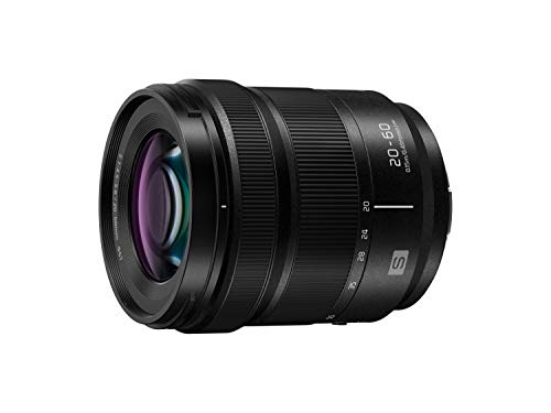 Panasonic LUMIX S-R2060E - Objetivo (20-60 mm, F3.5-5.6, tamaño de filtro 67 mm, resistente a salpicaduras de agua y protección contra el frío) negro