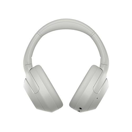 Sony ULT Wear, Auriculares inalámbricos Bluetooth con ULT Power Sound, Ultimate Deep Bass, Noise Cancelling, Calidad de Llamada nítida, hasta 30H de autonomía de batería, iOS y Android, Blanco Marfil
