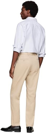 Tommy Hilfiger Pantalón Chino Hombre Tapered Fit, Beige (Batique Khaki), 32W/36L