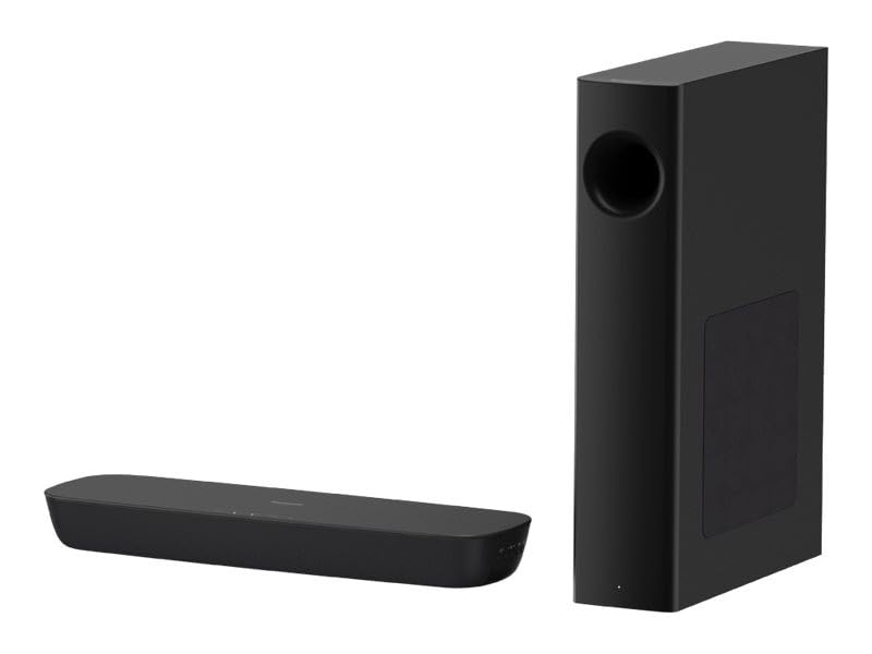 Panasonic SC-HTB250 Barra de Sonido (Inalámbrico y alámbrico Con Subwoofer Hogar, 2.1 Canales, Altavoz Soundbar, DTS Digital Surround,Dolby Digital, 5,08 cm (2''), 10 cm)- Color Negro