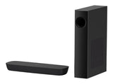 Panasonic SC-HTB250 Barra de Sonido (Inalámbrico y alámbrico Con Subwoofer Hogar, 2.1 Canales, Altavoz Soundbar, DTS Digital Surround,Dolby Digital, 5,08 cm (2''), 10 cm)- Color Negro