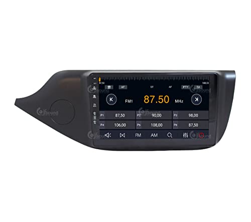 Radio de Coche para Kia Ceed Desde el 2012 Negro Mate con cámara y GPS de Serie Android GPS Bluetooth WiFi USB Dab+ Touchscreen 9" 8core Carplay AndroidAuto
