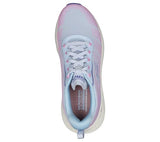 Skechers Max Cushioning Elite 2.0, Zapatos Deportivos Mujer, Light Blue Textile/Pink Trim, 38 EU