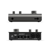 Audient Interfaz de audio Audient iD14 MKII, 2 preamplificadores de micrófono clase a (Interfaz de audio de alto rendimiento, USB-C, mezcla de monitores y función de panorámica de monitores) negro