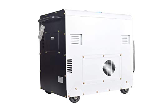 ITCPower - Generador eléctrico diésel monofásico e insonorizado con potencia máxima de 6000W, dispone de ATS - Especial apoyo solar, depósito de 28L. DG8000SE-LRS