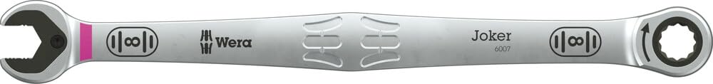 Wera 6007 Joker 5 Set 1 Juego de llaves carraca combinadas de boca y anillo, 5 piezas