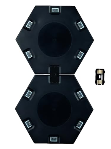 Konix Drakkar Pack de iluminación LED gaming Inferno 13,2 x 15,1 cm - Iluminación RGBIC - Sincronización musical - Compatible con Alexa y Google Home