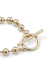 UNO de 50 Pulsera De Cadena En Aleación De Metal Bañado En Oro De 18 K