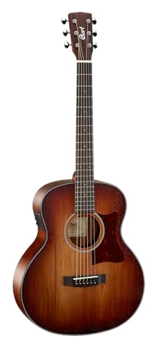 CORT Guitarra Western Little CJ, Open Pore Light Burst, Preamp, Bolsillo
