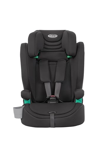 Graco Eldura R129 Arnés Booster (76-145 cm - 15 Meses a Aprox. 12 años). Modo de arnés de 15 Meses a Aprox. 4 años (76-105 cm), Modo Highback de Aprox. 3,5 a 12 años (105-145 cm), Medianoche