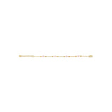 EMPORIO ARMANI Pulsera de mujer de acero inoxidable o latón con cierre de langosta en tono dorado, Amarillo dorado