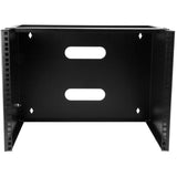StarTech.com Rack de Pared 8U Panel de Conexiones - 34,93 cm de Profundidad - Armario Rack (19") para Servidores y Equipos de Red Poco Profundos - Rack 8U con Capacidad de carga: 36,3 kg (WALLMOUNT8)