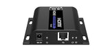 PremiumCord Extensor HDMI 4K hasta 120 m vía LAN, Over IP, Cat5/5E/6, UHD 4K 2160p 60Hz, Full HD 1080p, 4:4:4, HDMI 2.0, HDCP 2.2, Carcasa Robusta de Aluminio