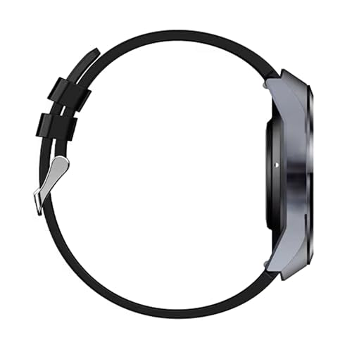 Knauermann PRO 3 Plus redondo (2025), reloj sanitario, reloj inteligente con función telefónica, pectoral ECG Plus HRV y función SOS, pantalla AMOLED BT Bluetooth, apnea del sueño, correa de silicona,