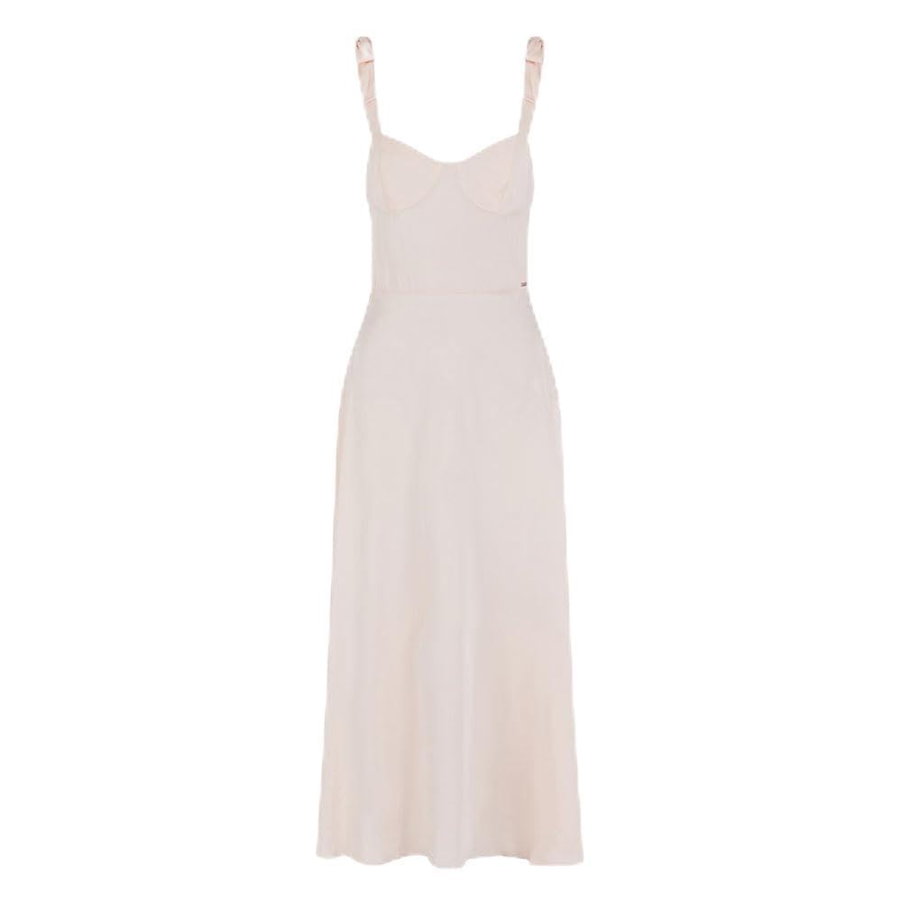 Armani Exchange Arte Sella, Ribbon Shoulder Details, Metal Logo Plate Vestido, Las Vegas, 46 Mujeres