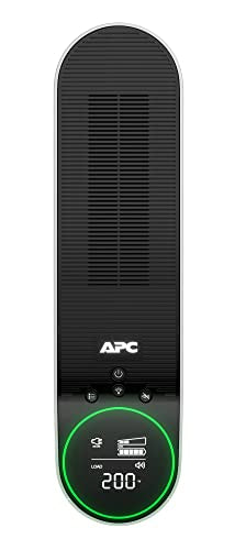 APC Gaming Sistema de alimentación ininterrumpida Back UPS Pro, 2200VA/1320W, Torre, 230V, 4X Tomas Schuko y 2X IEC C13, Luces RGB, Onda sinusoidal Pura, Medianoche (Negro) BGM2200B-GR