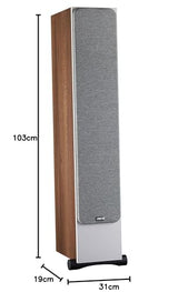 Davis Acoustics Ariane 7 Nogal (Walnut) - Columna de 3 vías/4 Altavoces - Altavoz Vendido por Unidad