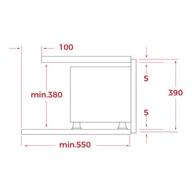 TEKA Microondas Integrable con Base Cerámica, Capacidad 22 L, Apertura Derecha, Modelo NEO MS 6220 BIS R SS