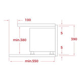 TEKA Microondas Integrable con Base Cerámica, Capacidad 22 L, Apertura Derecha, Modelo NEO MS 6220 BIS R SS