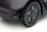 IKRA Robot cortacésped iROM 600 para céspedes de hasta 600 m², WiFi o Bluetooth, Control por App, multizona, Incl. estación de Carga & Sensor de Lluvia, 6 Cuchillas de Repuesto