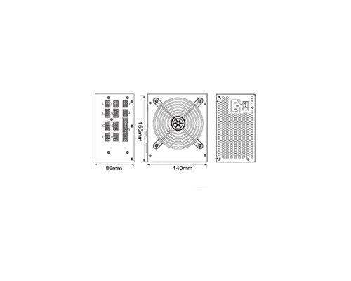 SilverStone SST-ST85F-PT - Serie Strider Platinum, 850W 80 Plus Platinum ATX PC Fuente de alimentación, 120mm, 100% modular