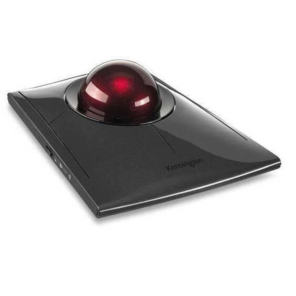 Kensington K72080WW - Trackball SlimBlade Pro, Ratón Ergonómico Inalámbrico con Bluetooth/Cable/Dongle, Recargable por USB con Duración de 4 Meses, Windows y macOS, Ambidiestros, Seguimiento Óptico