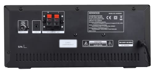 Microcadena HiFi Kenwood M-925DAB-B con CD, USB, Dab+ Blueetooth Audio-Streaming. Color: Negro - Mini Equipo de Musica para casa