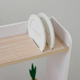 Teamson Kids Cocina de Madera Blanca para niños con huerto, Lavadora, Horno, Fregadero y Accesorios para Juegos creativos y simbólicos