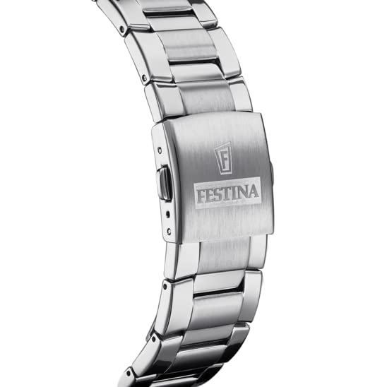 Reloj FESTINA para Hombre F20463/3 Chrono Sport Caja de Acero Inoxidable 316l Plateado Correa de Acero Inoxidable 316l Plateado