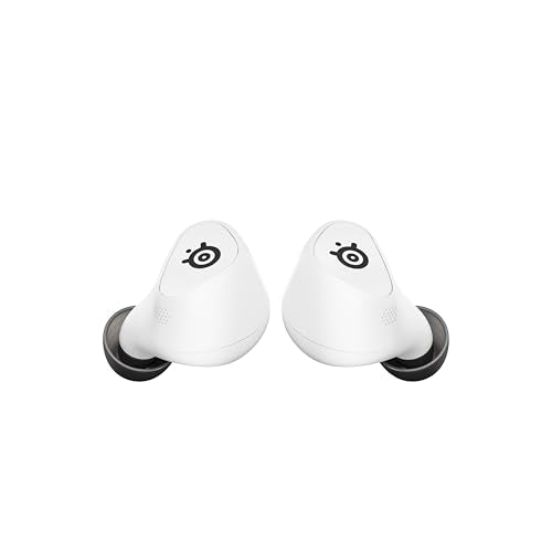 Steelseries Arctis GameBuds™ para Playstation - Auriculares inalámbricos para Juegos - 2,4 GHz + BT5.3 - Modo ANC/Transparencia - Resistencia al Agua IP55-40 Horas de autonomía -Carga inalámbrica