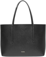 Calvin Klein Bolso Tote Mujer Small con bolsa extraíble, Negro (Black/Toasted Coconut), Talla Única